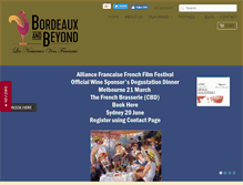 Tablet Screenshot of bordeauxandbeyond.com